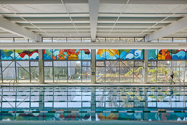 Sanctuario Mural in Natatorium