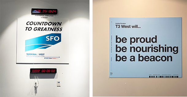 SFO Big Room Signage