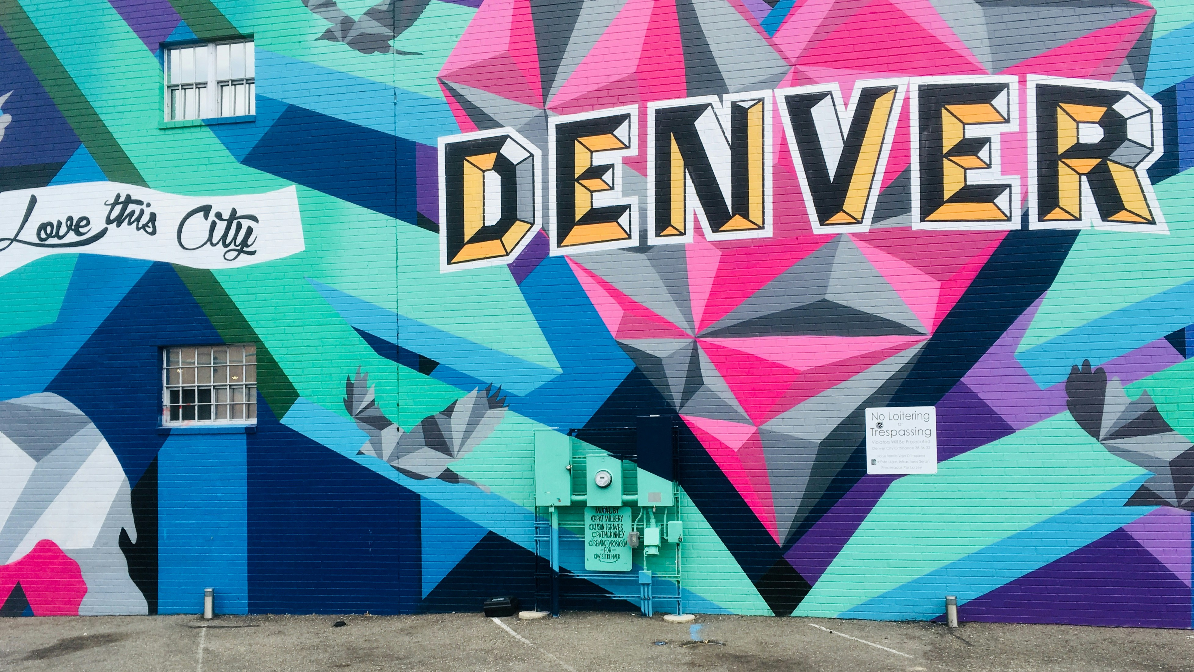 Mural on a wall that reads 