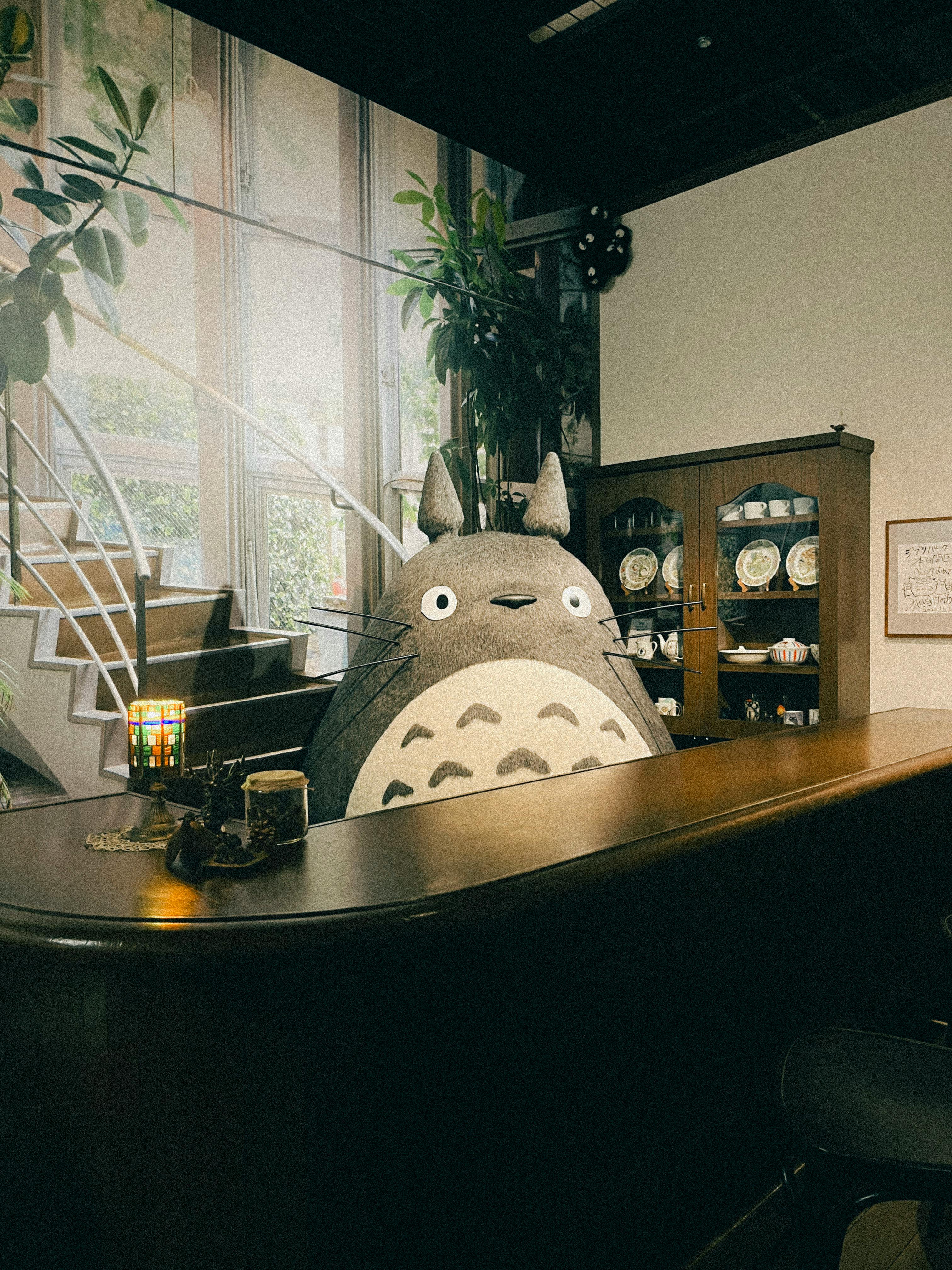 Totoro in a bar